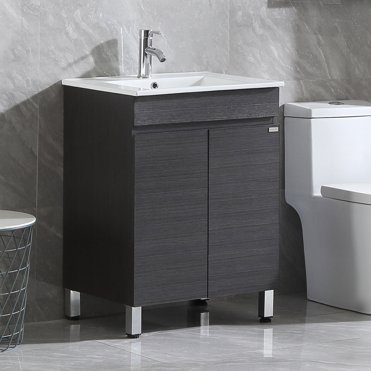 Latitude Run Gasha 24 Single Bathroom Vanity Set Reviews Wayfair