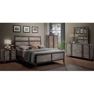 King Rustic Bedroom Sets You Ll Love Wayfair Rodrigues Melamine Sleigh Bedroom Set By Union Rustic