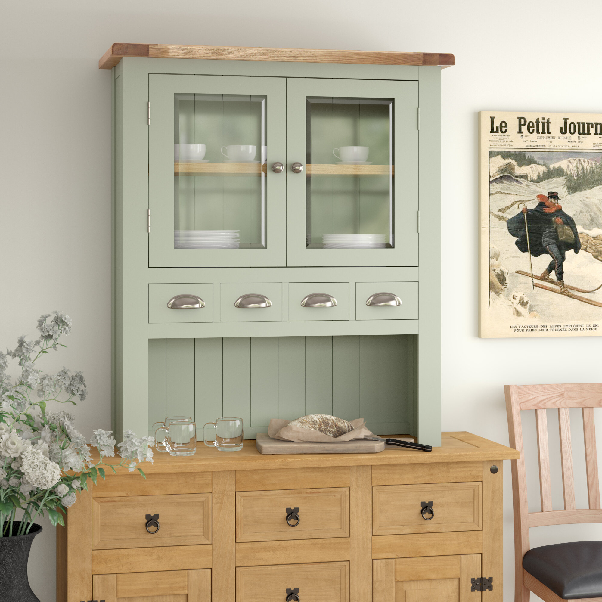 Longshore Tides Welsh Dresser With Lighting Wayfair Co Uk