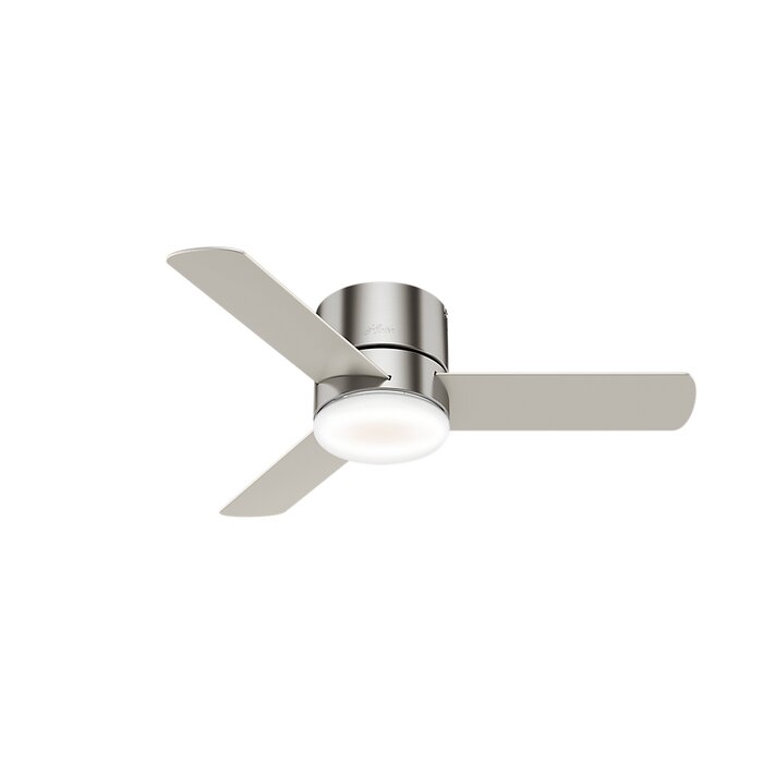 Hunter Fan 44 Minimus 3 Blade Led Ceiling Fan With Remote Light