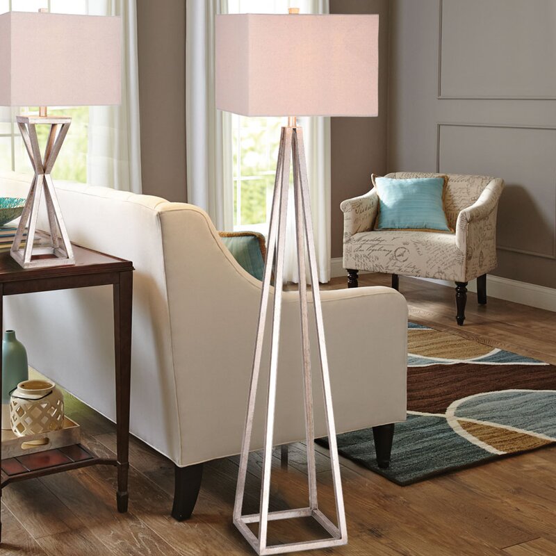 Orren Ellis Rikard 62.5" Floor Lamp with Bulb | Wayfair