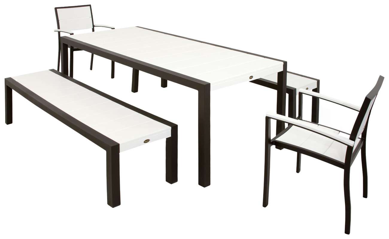 Trex Surf City 5 Piece Bench Dining Set & Reviews Wayfair