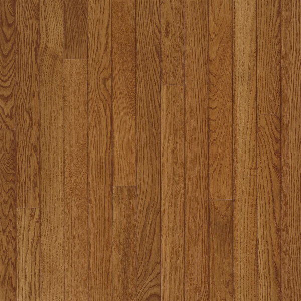 Fulton 2-1/4 Solid White Oak Hardwood Flooring in High Glossy Fawn by Bruce Flooring