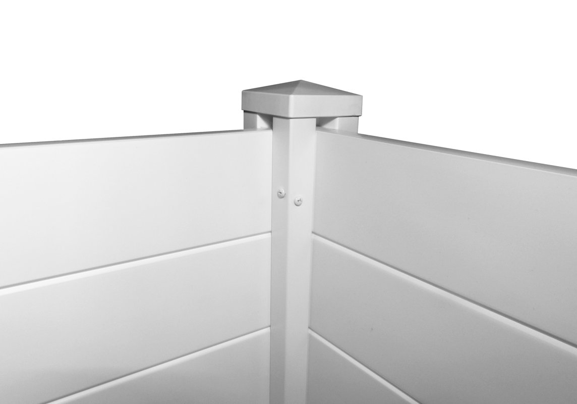 Zippity Outdoor Products Deluxe Premium No Dig Vinyl Privacy Screen