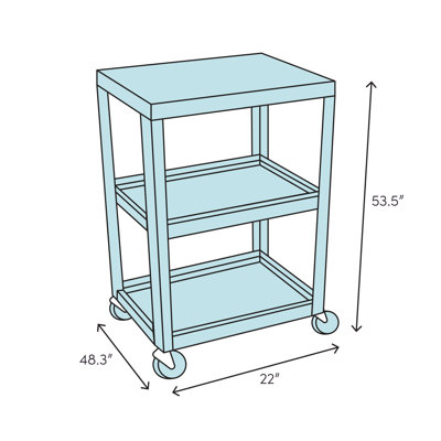 High Security Cleaning Utility Cart Rubbermaid Commercial Products