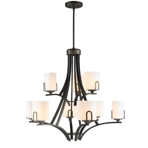 Sebago 9-Light Shaded Chandelier