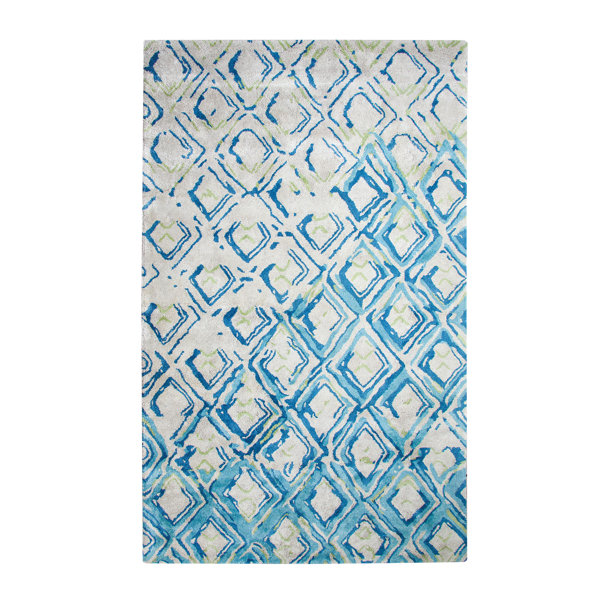 Vogue Handwoven Flatweave Turquoise Area Rug by Dynamic Rugs