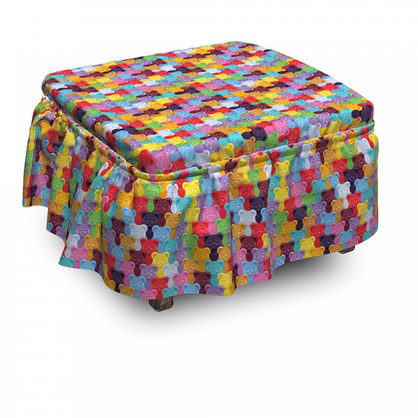 Gummy Bears Kids Tile 2 Piece Box Cushion Ottoman Slipcover Set By East Urban Home