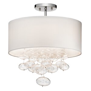 Piattu0099 3-Light Semi-Flush Mount