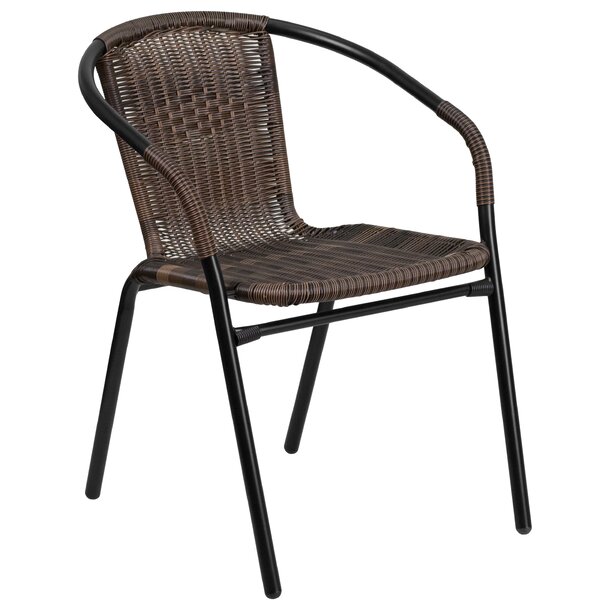 Acadian Stacking Patio Dining Chair by Three Posts