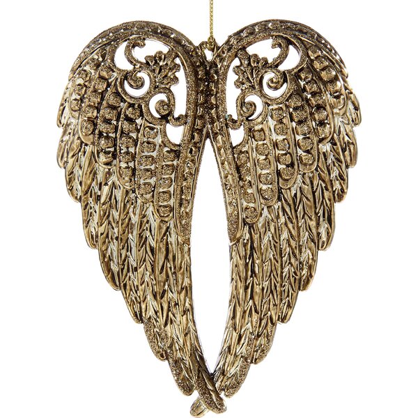 Kurt Adler Electroplated Angel Wings Ornament & Reviews | Wayfair