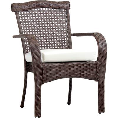 South Sea Rattan Key West Patio Dining Chair With Cushion Perigold