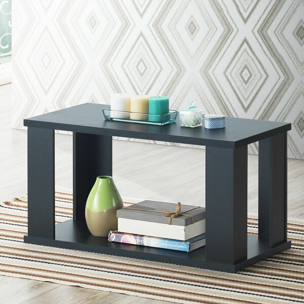 Columbiaville Floor Shelf Coffee Table With Storage By Ebern Designs
