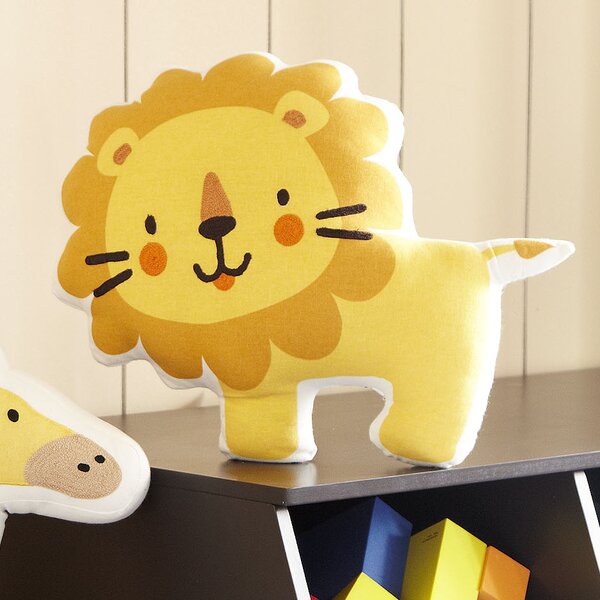 Lion Ark Cotton Throw Pillow by Birch Lane Kids™