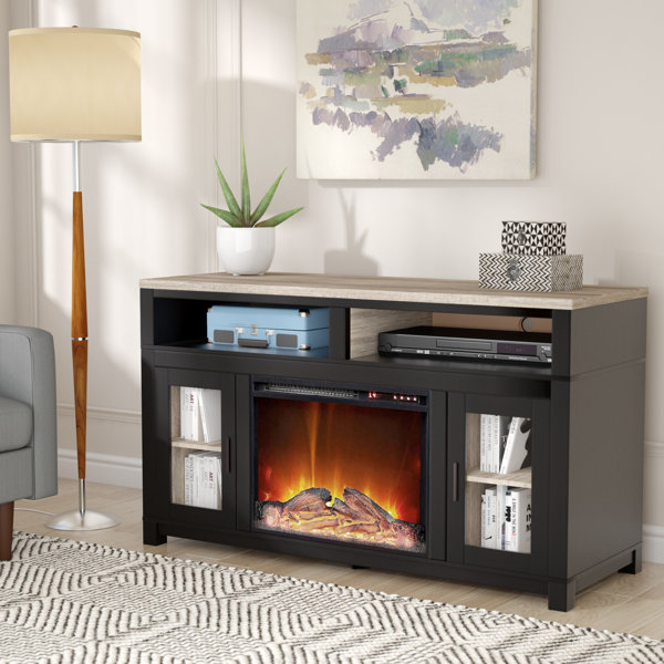 Callowhill 54 TV Stand with Fireplace by Mercury Row