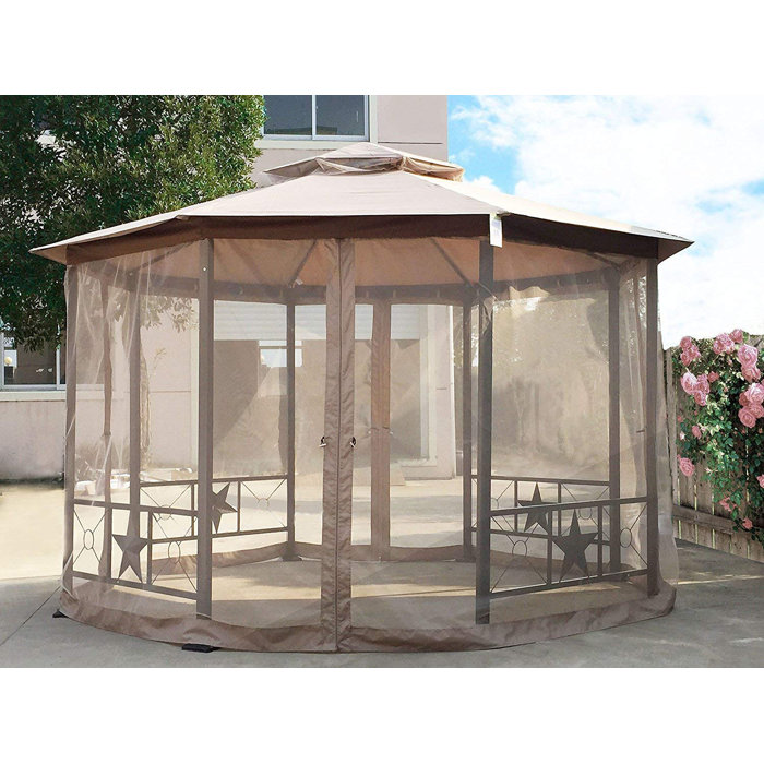 Wanme Garden Backyard Double Roof Vented 11 5 Ft W X 11 5 Ft D