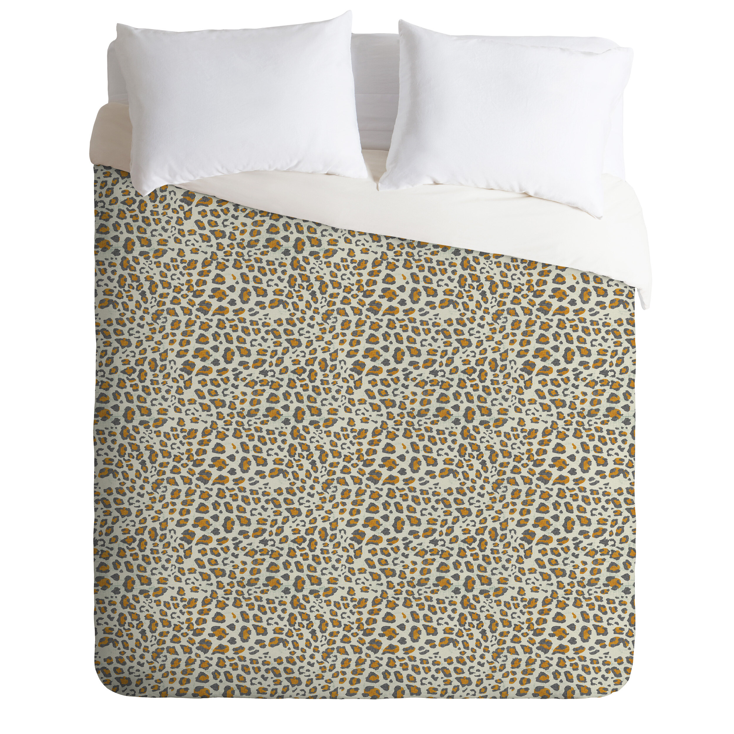 East Urban Home Holli Zollinger Soft Deco Leopard Duvet Cover Set