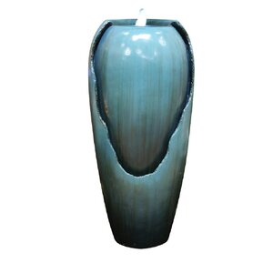 Fiberglass Jar Fountain with LED Light