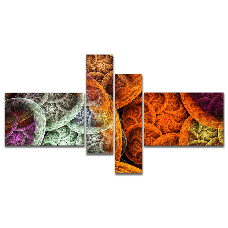 East Urban Home Designart Multi Color Dramatic Clouds Abstract