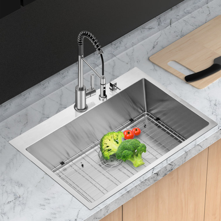 Himimi Lordear Kitchen Sink Drop In 16 Gauge Stainless ...