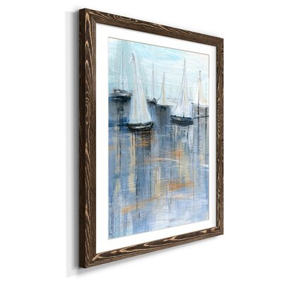 Petite Botanical II - Painting Print Latitude Run® Format: Walnut Framed Paper, Matte Color: White, Size: 44