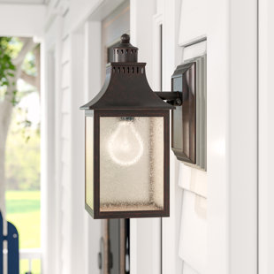 Best Kennett 1-Light Outdoor Glass Shade Wall lantern By Laurel Foundry Modern Farmhouse Outdoor Lighting Kennett 1-Light Outdoor Glass Shade Wall lantern By Laurel Foundry Modern Farmhouse Outdoor Lighting
