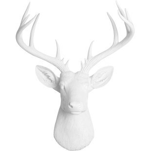 White Deer Head Wall Decor Wayfair Faux Deer Head Wall Décor