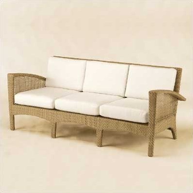 Woodard Trinidad Wicker Sofa With Cushions Wayfair Trinidad Wicker Sofa With Cushions