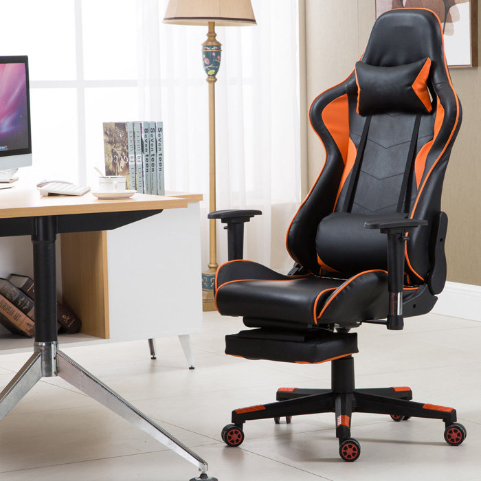 Ficmax Massage Gaming Chair Ergonomic Computer Gaming Chair With