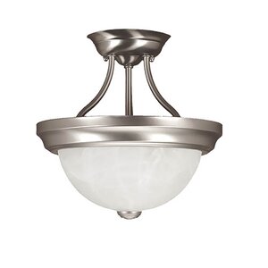 2-Light Semi-Flush Mount