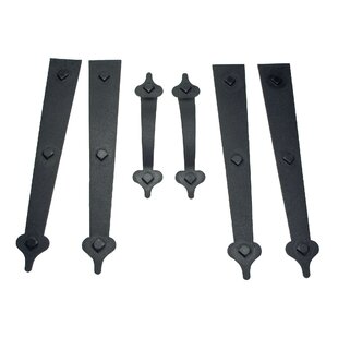 Voyles 6 Piece Decorative Garage Door Hinge Set