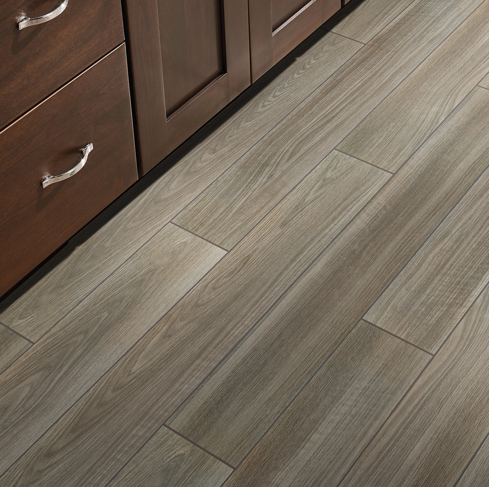 Msi French Oak Nero Glazed 6 X 36 Ceramic Wood Look Tile