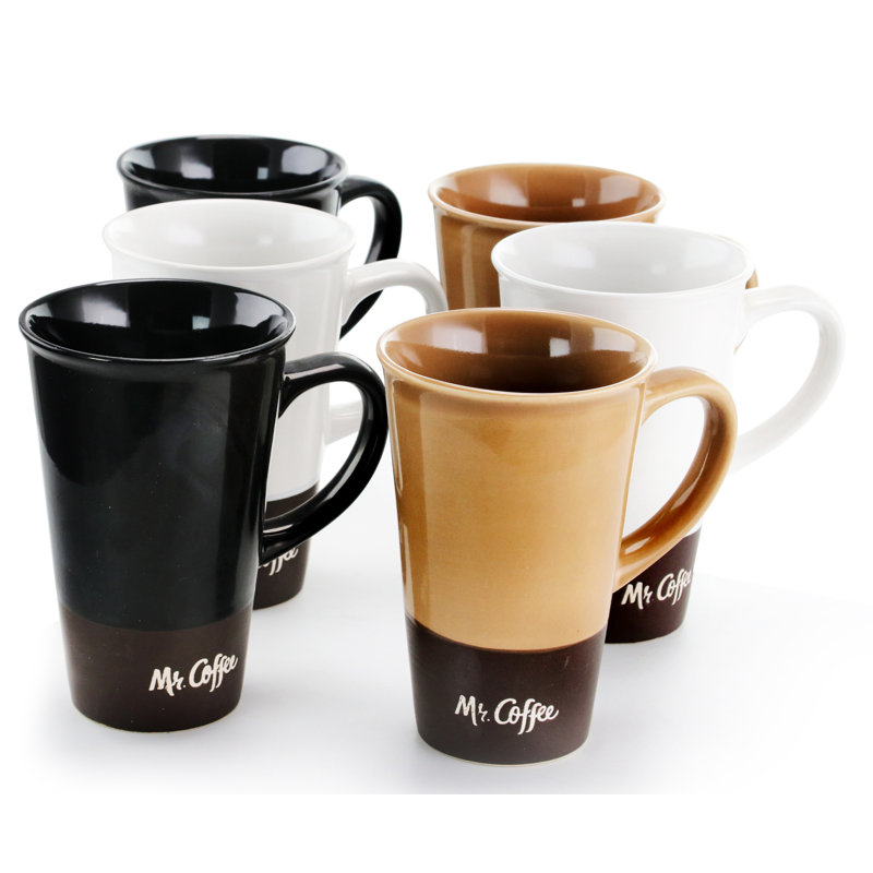 Mr Coffee Cafe Zortea 16 Oz 6 Piece Mug Set Wayfair Mr Coffee Cafe Zortea 16 Oz 6 Piece