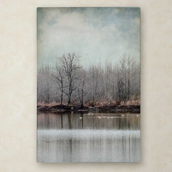 Trademark Art Winter Solitude Graphic Art Print On Wrapped