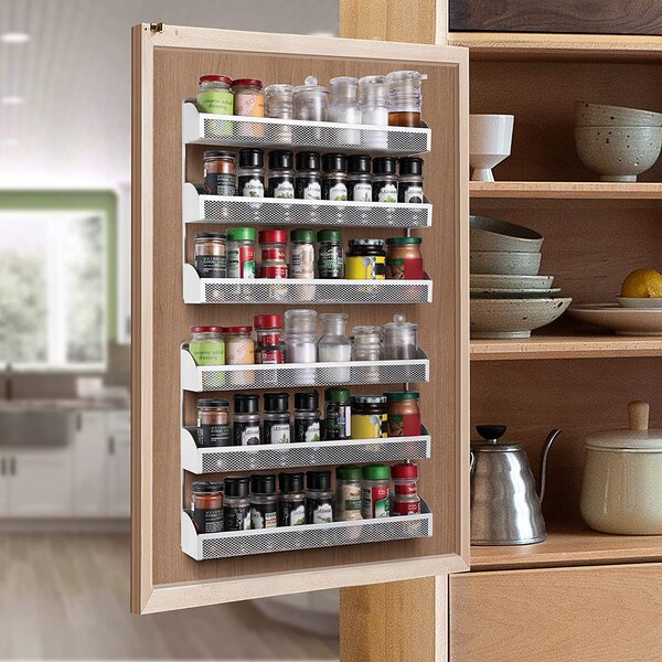Prep & Savour 2 Pack- 3 Tier Spice Rack Organizer, Wall Mounted Spice ...