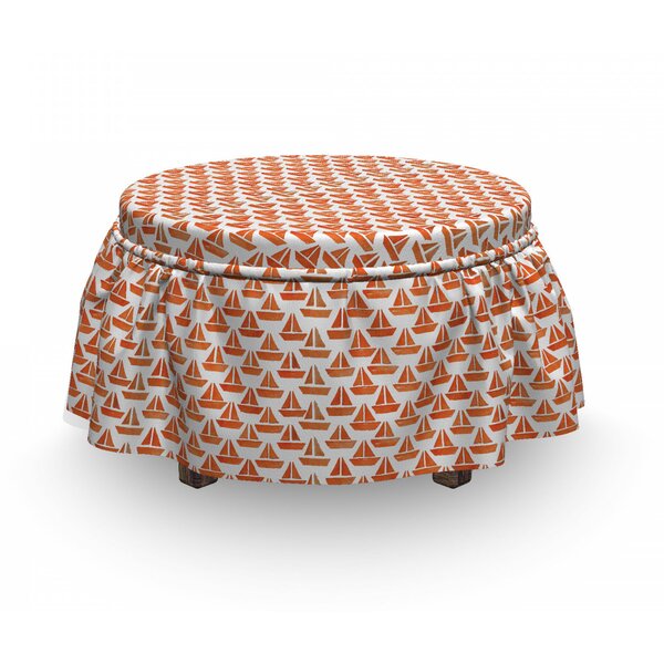 Origami Paper Boat Ottoman Slipcover (Set Of 2) By East Urban Home