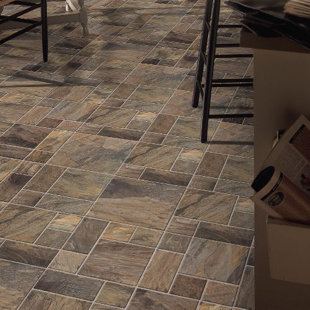 Armstrong Flooring Wayfair Stones And Ceramics 15 945 X 47 756 8mm Tile Laminate Flooring In Porto Alegre Amber