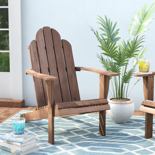 Wood Patio Furniture You Ll Love Wayfair Knowlson Solid Wood Adirondack Chair