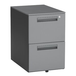 Executive Series 2-Drawer Mobile Pedestal File Cabinet