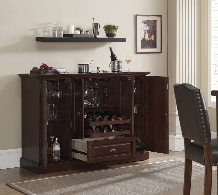 Hopewell bar cabinet with wine storage