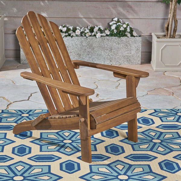 Larracey Solid Wood Folding Adirondack Chair by Gracie Oaks| @ $139.99
