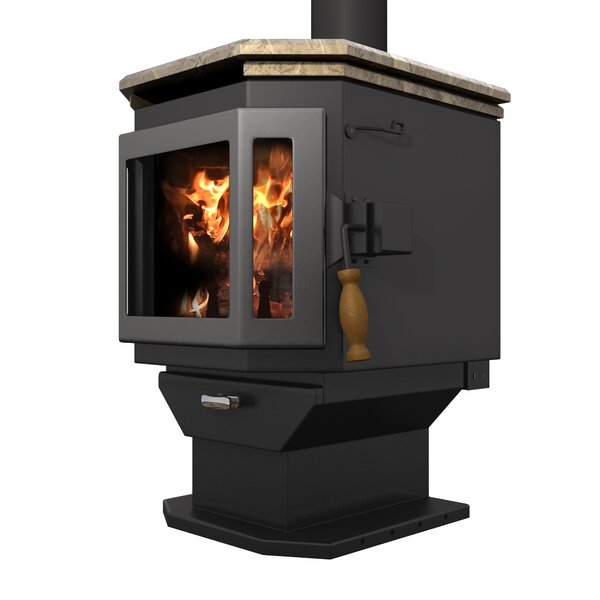 Home & Outdoor Bryanne 2000 Sq. Ft. Direct Vent Wood Stove