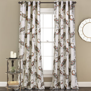 Carlock Wildlife Blackout Grommet Curtain Panels (Set of 2)