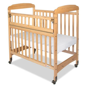 Serenity Safereach Hinged Clearview Compact Convertible Crib with Matrress