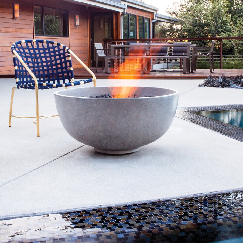 BJFS Urth Concrete Natural Gas/Propane Fire Pit & Reviews ... on Natural Gas Fire Pit id=31182