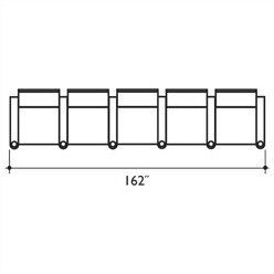 Barcelona Series Home Theater Row Seating (Row Of 5) By Bass