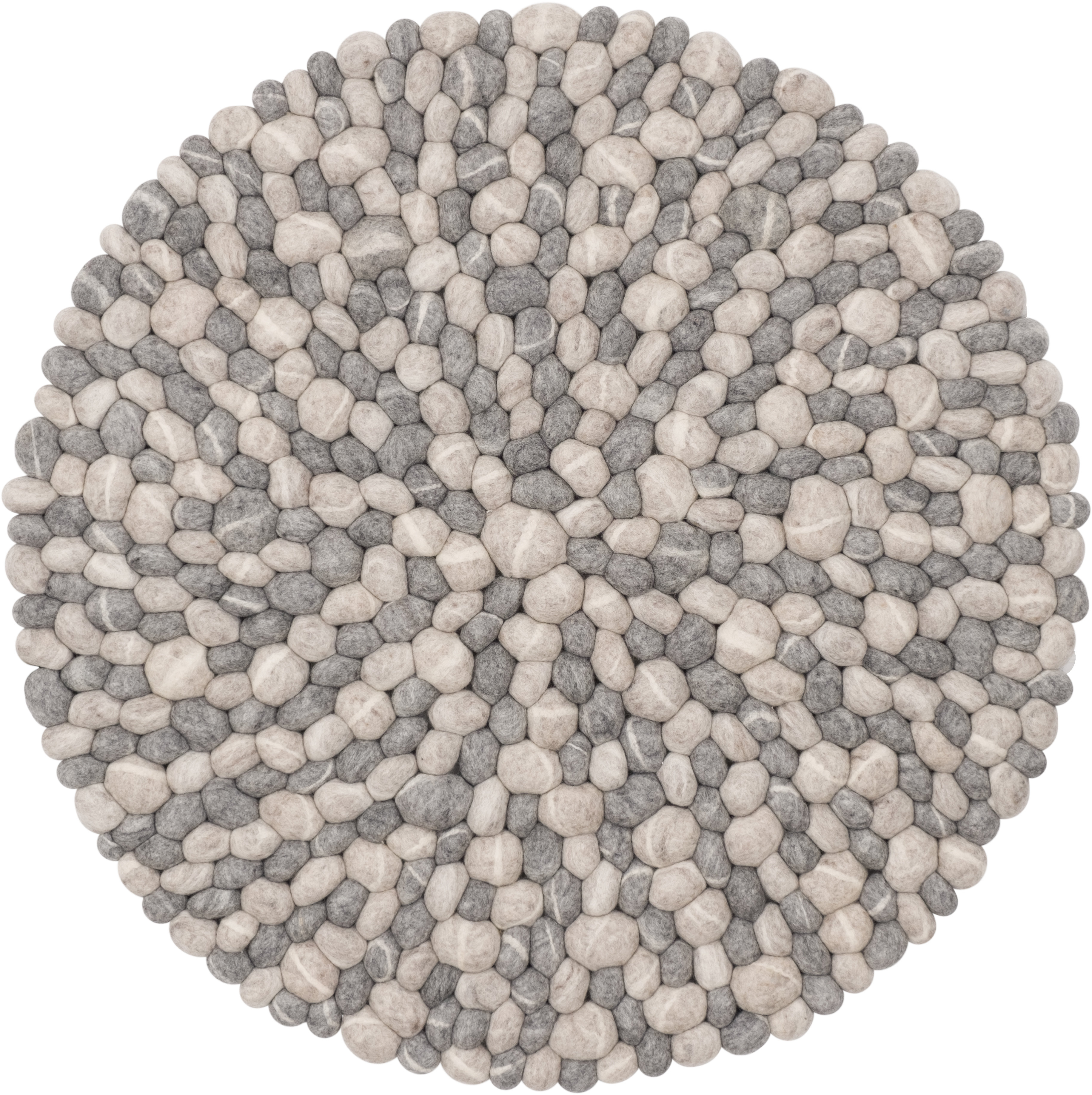 Myfelt Handgefertigter Filzkugel Teppich Ernie In Grau Wayfair De