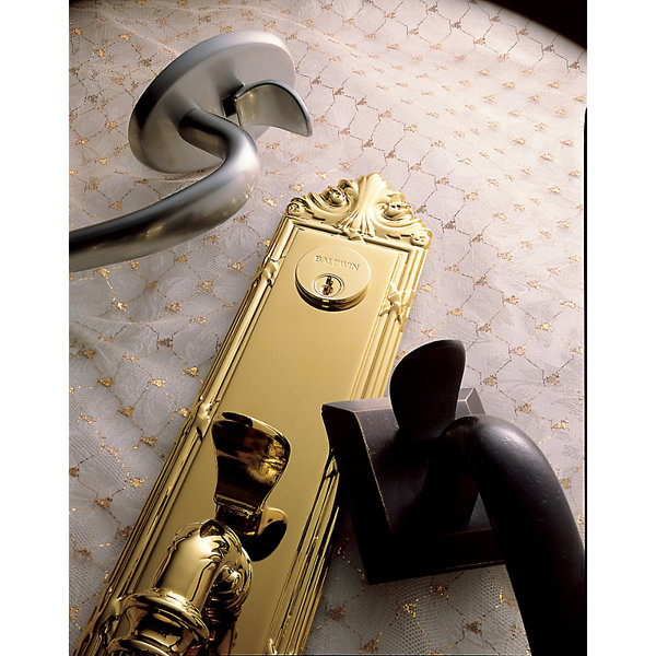 Logan Double Cylinder Handleset with Interior Lever and Sectional Trim by Baldwin