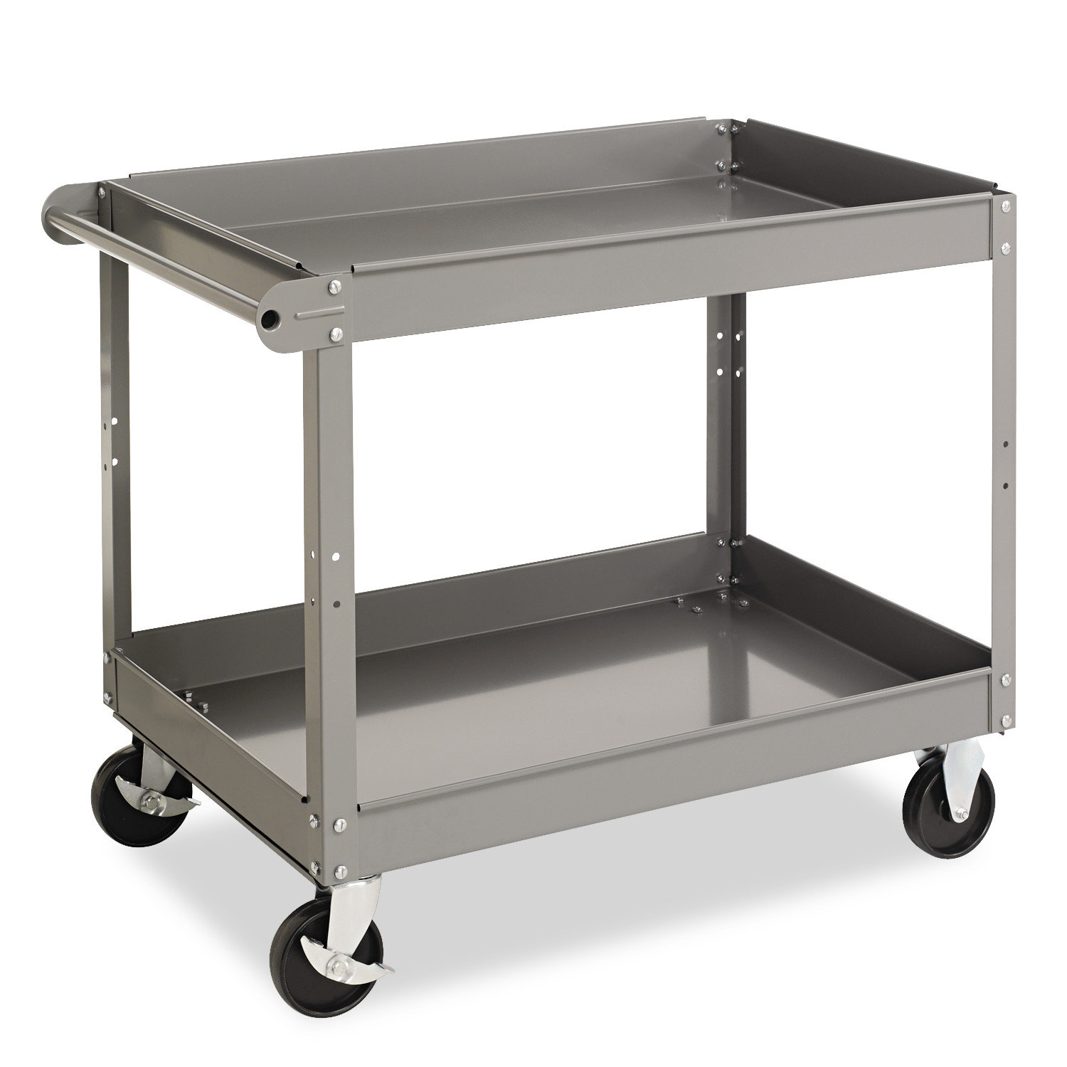Tennsco Two Shelf Metal Utility Cart Reviews Wayfair