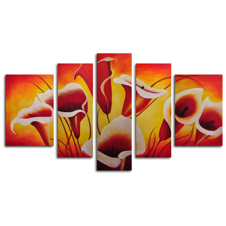 My Art Outlet 5 Piece Wrapped Canvas Painting Set & Reviews | Wayfair